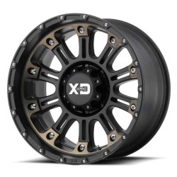 Jante aluminium 4x4 KMC XD829 Hoss II Satin Black/Machined Dark Tint XD Series • 20"x9" • 6x139.7 • CB106.1 • ET0