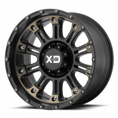 Jante aluminium 4x4 KMC XD829 Hoss II Satin Black/Machined Dark Tint XD Series • 20"x9" • 6x139.7 • CB106.1 • ET0 