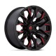 Jante aluminium 4x4 FUEL D823 Flame Gloss Black Milled W/ Candy RED • 20"x9" • 6x139.7 • CB106,1 • ET1 