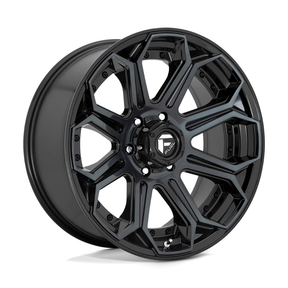 Jante aluminium 4x4 FUEL D704 Siege Gloss Machined Double Dark Tint • 20"x9" • 6x139.7 • CB106.1 • ET1