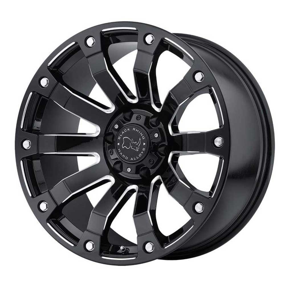 Jante aluminium 4x4 BLACK RHINO Gloss Black Milled Selkirk • 20"x9" • 6x139.7 • CB112.1 • ET12