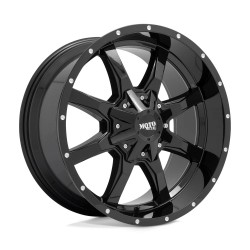 Jante aluminium 4x4 MOTO METAL MO970 Gloss Black W/ Milled LIP • 20"x10" • 6x139.7 / 6x135 • CB106.1 • ET-24