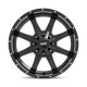 Jante aluminium 4x4 MOTO METAL MO970 Gloss Black W/ Milled LIP • 20"x10" • 6x139.7 / 6x135 • CB106.1 • ET-24 