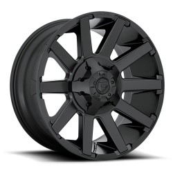 Jante aluminium 4x4 FUEL D437 Contra Satin Black • 20"x10" • 6x139.7 / 6x135 • CB106.1 • ET-19