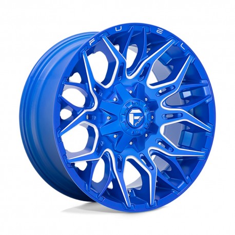 Jante aluminium 4x4 FUEL D770 Twitch Anodized Blue Milled • 20"x10" • 6x139.7 / 6x135 • CB106.1 • ET-18 