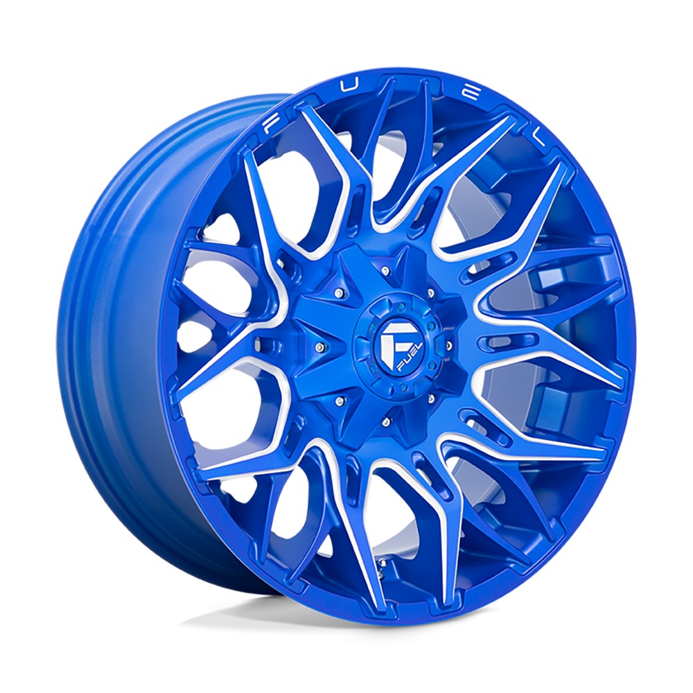 Jante aluminium 4x4 FUEL D770 Twitch Anodized Blue Milled • 20"x10" • 6x139.7 / 6x135 • CB106.1 • ET-18