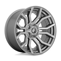 Jante aluminium 4x4 FUEL D713 Rage Platinum Brushed GUN Metal Tinted Clear • 20"x10" • 6x139.7 / 6x135 • CB106.1 • ET-18