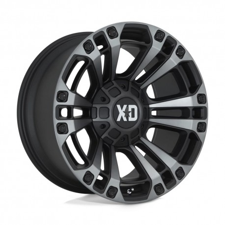 Jante aluminium 4x4 KMC XD851 Monster 3 Satin Black W/ Gray Tint XD Series • 20"x9" • 6x139.7 / 6x135 • CB106.1 • ET0 