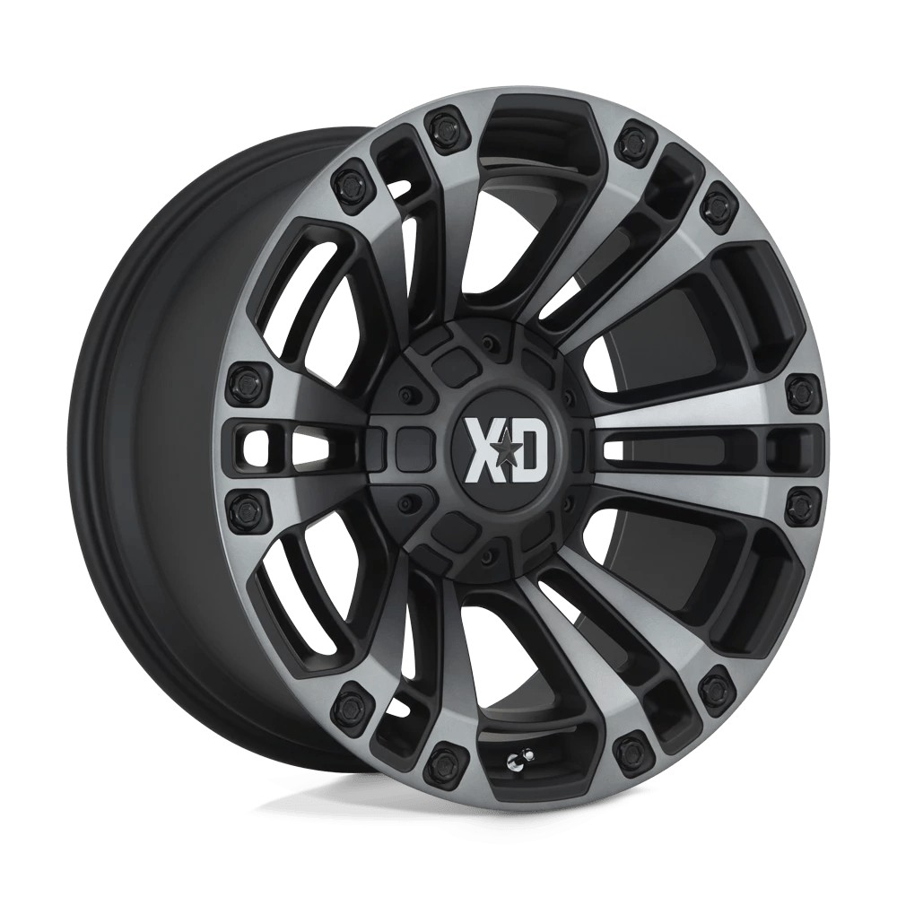 Jante aluminium 4x4 KMC XD851 Monster 3 Satin Black W/ Gray Tint XD Series • 20"x9" • 6x139.7 / 6x135 • CB106.1 • ET0