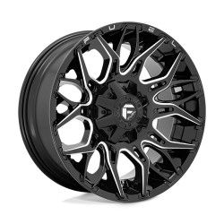 Jante aluminium 4x4 FUEL D769 Twitch Glossy Black Milled • 20"x9" • 6x139.7 / 6x135 • CB106.1 • ET1 