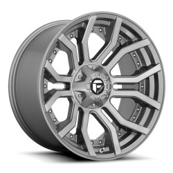 Jante aluminium 4x4 FUEL D713 Rage Brushed Gun Metal/Tinted Clear • 20"x9" • 6x139.7 / 6x135 • CB106.1 • ET1