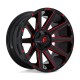 Jante aluminium 4x4 FUEL D643 Contra Gloss Black RED Tinted Clear • 20"x9" • 6x139.7 / 6x135 • CB106.1 • ET2 