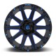 Jante aluminium 4x4 FUEL D644 Contra Gloss Black/Blue Tinted Clear • 20"x9" • 6x139.7 / 6x135 • CB106.1 • ET2 