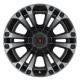 Jante aluminium 4x4 KMC XD851 Monster Satin Black/Gray Tint XD Series • 20"x9" • 6x139.7 / 6x135 • CB106.25 • ET18 