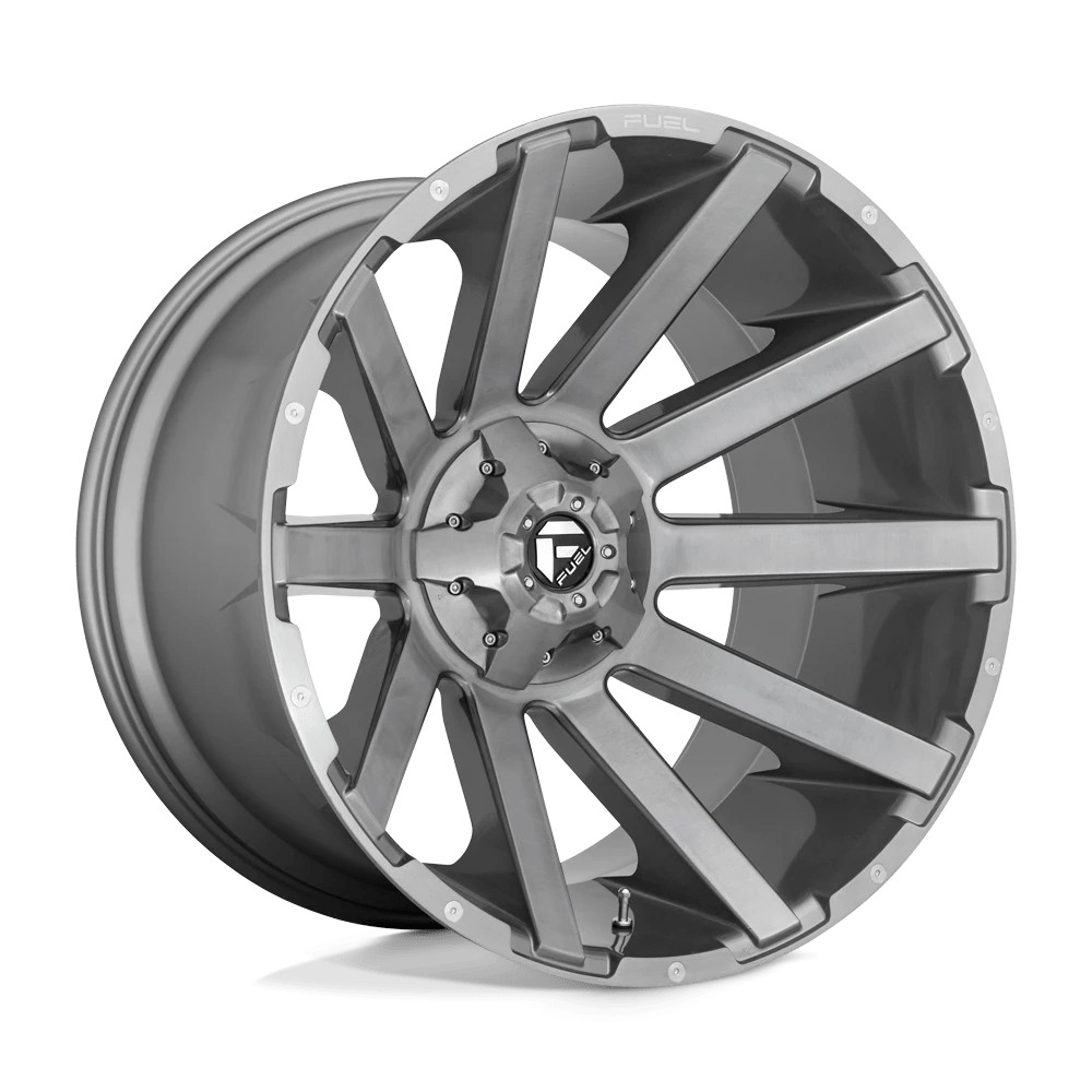 Jante aluminium 4x4 FUEL D714 Contra Platinum Brushed GUN Metal Tinted Clear • 20"x9" • 6x139.7 / 6x135 • CB106.1 • ET19