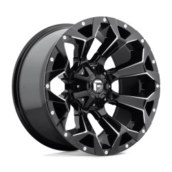 Jante aluminium 4x4 FUEL D576 Assault Gloss Black Milled • 20"x9" • 6x139.7 / 6x135 • CB106.1 • ET19 