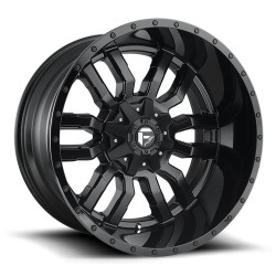 Jante aluminium 4x4 FUEL D596 Sledge Matte Black Gloss Black LIP • 20"x9" • 6x139.7 / 6x135 • CB106.1 • ET20