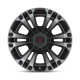 Jante aluminium 4x4 KMC XD851 Monster 3 Satin Black W/ Gray Tint XD Series • 20"x9" • 8x170 • CB125.1 • ET18 