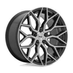 Jante aluminium 4x4 NICHE ROAD WHEELS M262 Mazzanti Gloss Black Brushed Face • 22"x10" • 5x120 • CB74,1 • ET30