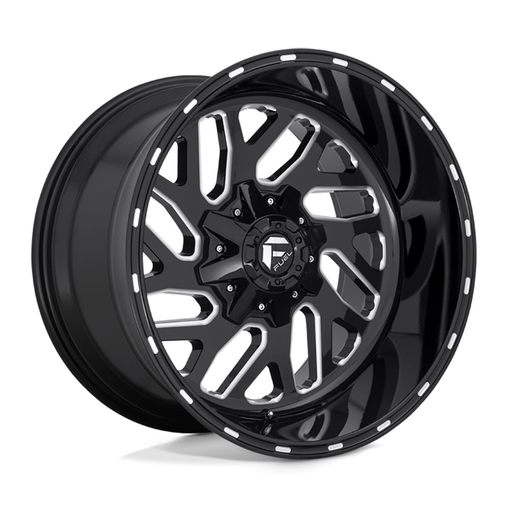 Jante aluminium 4x4 FUEL D581 Triton Gloss Black Milled • 22"x10" • 5x127 / 5x114.3 • CB78.1 • ET-18