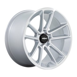 Jante aluminium 4x4 ROTIFORM R192 BTL Gloss Silver W/ Machined Face • 22"x10" • 5x130 • CB84.1 • ET25 