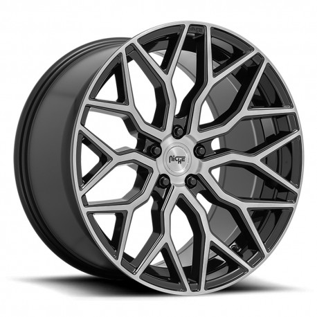 Jante aluminium 4x4 NICHE ROAD WHEELS M262 Mazzanti Gloss Black Brushed Face • 22"x10" • 5x130 • CB84.1 • ET30 