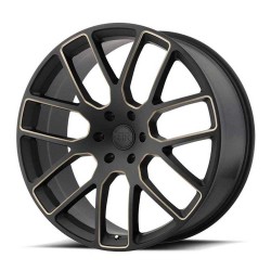 Jante aluminium 4x4 BLACK RHINO Matte Black/Dark Tint Milled Kunene • 22"x9.5" • 5x139.7 • CB78.1 • ET20 