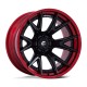 Jante aluminium 4x4 FUEL FC402 Catalyst Matte Black W/ Candy RED LIP • 22"x10" • 6x139.7 • CB106,1 • ET-18 