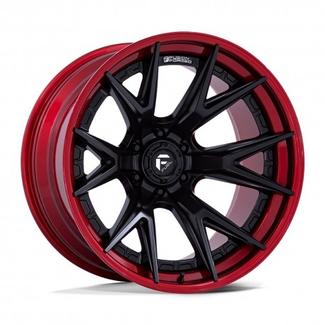 Jante aluminium 4x4 FUEL FC402 Catalyst Matte Black W/ Candy RED LIP • 22"x10" • 6x139.7 • CB106,1 • ET-18 