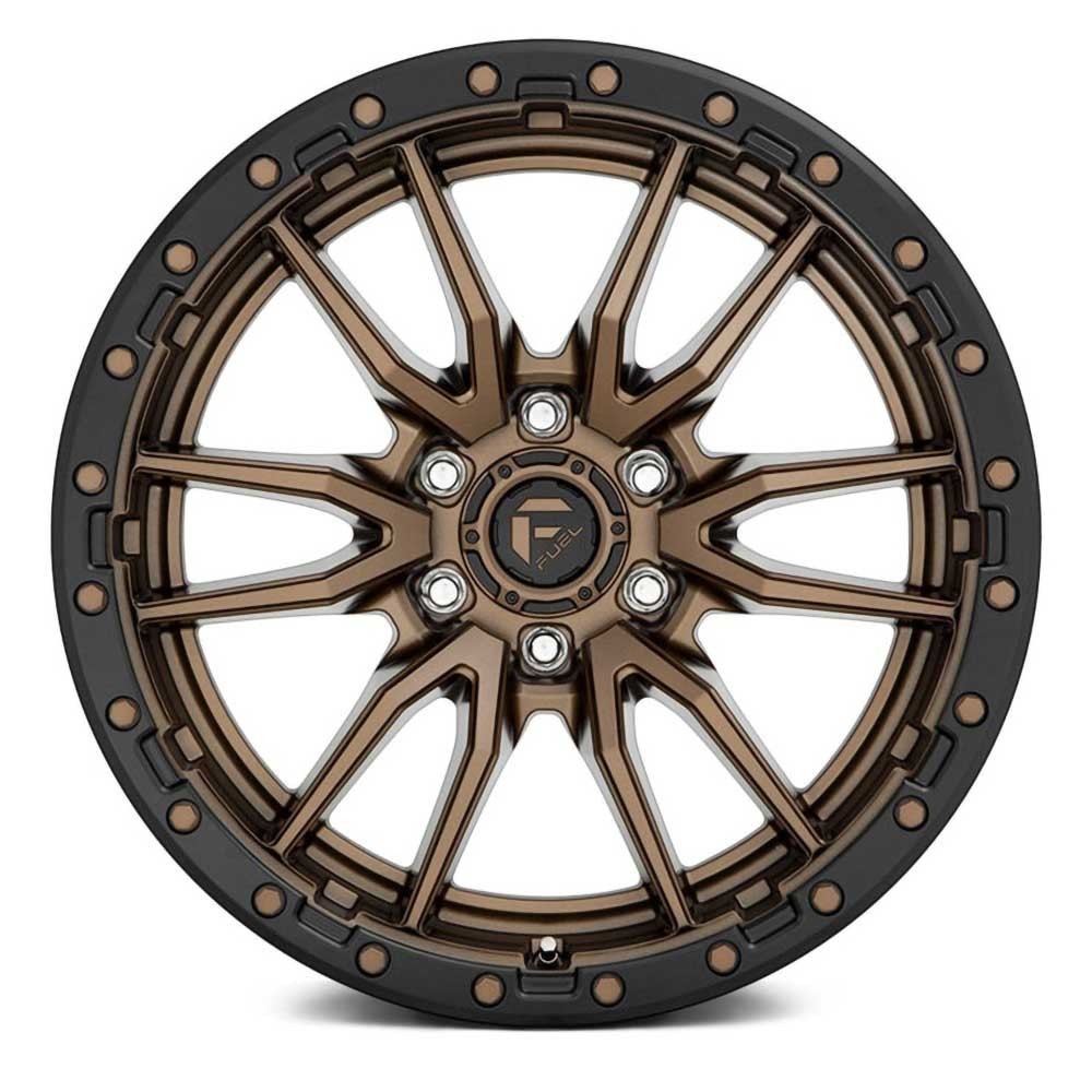 Jante aluminium 4x4 FUEL D681 Rebel 6 Matte Bronze Black Bead Ring • 22"x10" • 6x139.7 • CB106.1 • ET-13