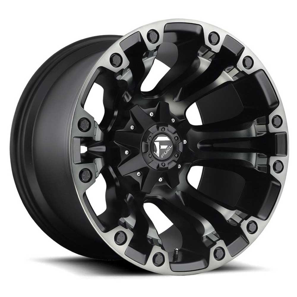 Jante aluminium 4x4 FUEL D569 Vapor New Matte Black/Double Dark Tint • 22"x10" • 6x139.7 / 6x135 • CB106.1 • ET-19