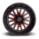 Jante aluminium 4x4 FUEL D612 Stroke Gloss Black/Red Tinted Clear • 22"x10" • 6x139.7 / 6x135 • CB106.1 • ET-19 