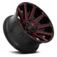 Jante aluminium 4x4 FUEL D643 Contra Gloss Black/Candy Red • 22"x10" • 6x139.7 / 6x135 • CB106.1 • ET-19 