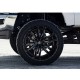 Jante aluminium 4x4 FUEL D595 Sledge Gloss Black Milled • 22"x10" • 6x139.7 / 6x135 • CB106.1 • ET-18 