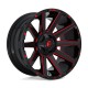 Jante aluminium 4x4 FUEL D643 Contra Gloss Black RED Tinted Clear • 22"x10" • 8x165.1 • CB125,1 • ET-18 