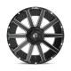 Jante aluminium 4x4 FUEL D616 Contra Matte Black Milled • 22"x10" • 8x165.1 • CB125.1 • ET-18 