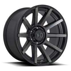 Jante aluminium 4x4 KMC XD847 Outbreak Satin Black W/ Gray Tint XD Series • 22"x10" • 8x165.1 • CB125.1 • ET-18