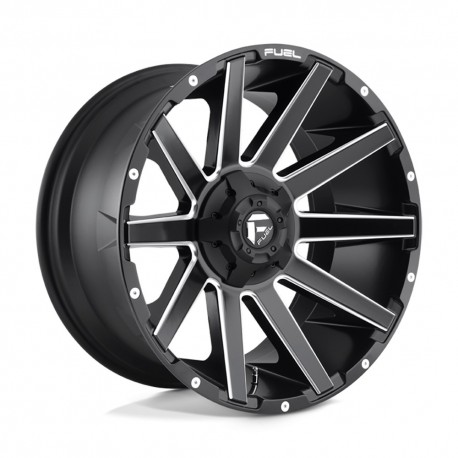 Jante aluminium 4x4 FUEL D616 Contra Matte Black Milled • 22"x10" • 8x180 • CB124.2 • ET-18 